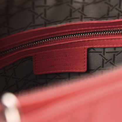 Christian Dior Lambskin Cannage Large Lady Dior Pink 8 of 11
