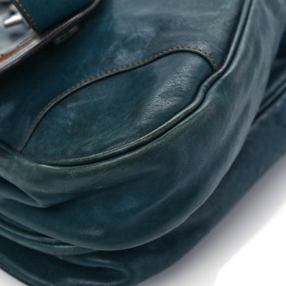 Christian Dior Calfskin Medium Gaucho Double Saddle Bag Dark Blue 10 of 14