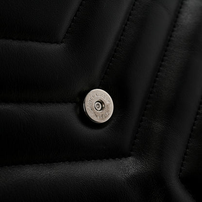Saint Laurent Calfskin Y Quilted Monogram Loulou Document Holder Black 19 of 25
