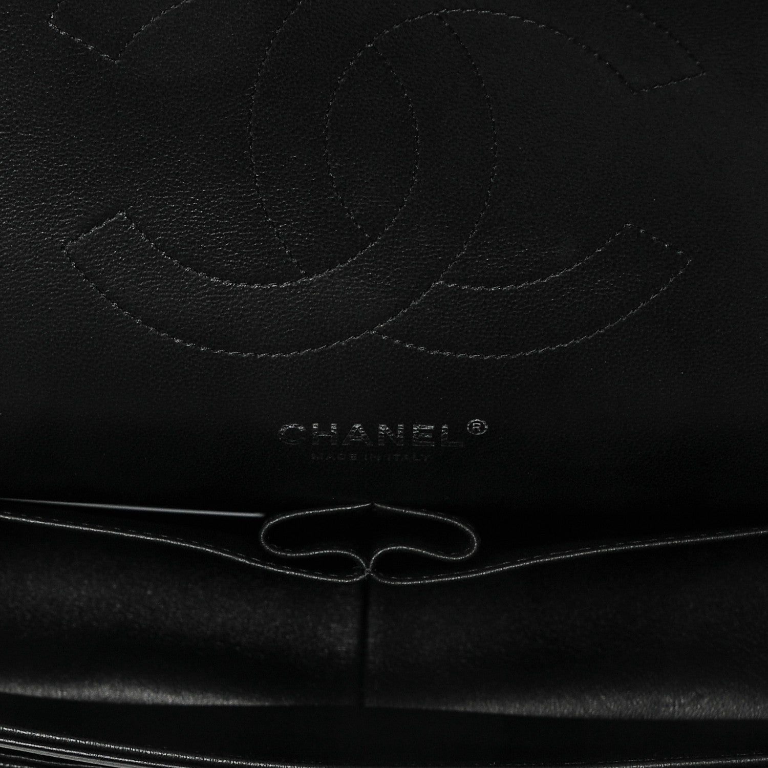 Chanel Crumpled Calfskin Quilted Jumbo Double Flap So Black 5 of 7