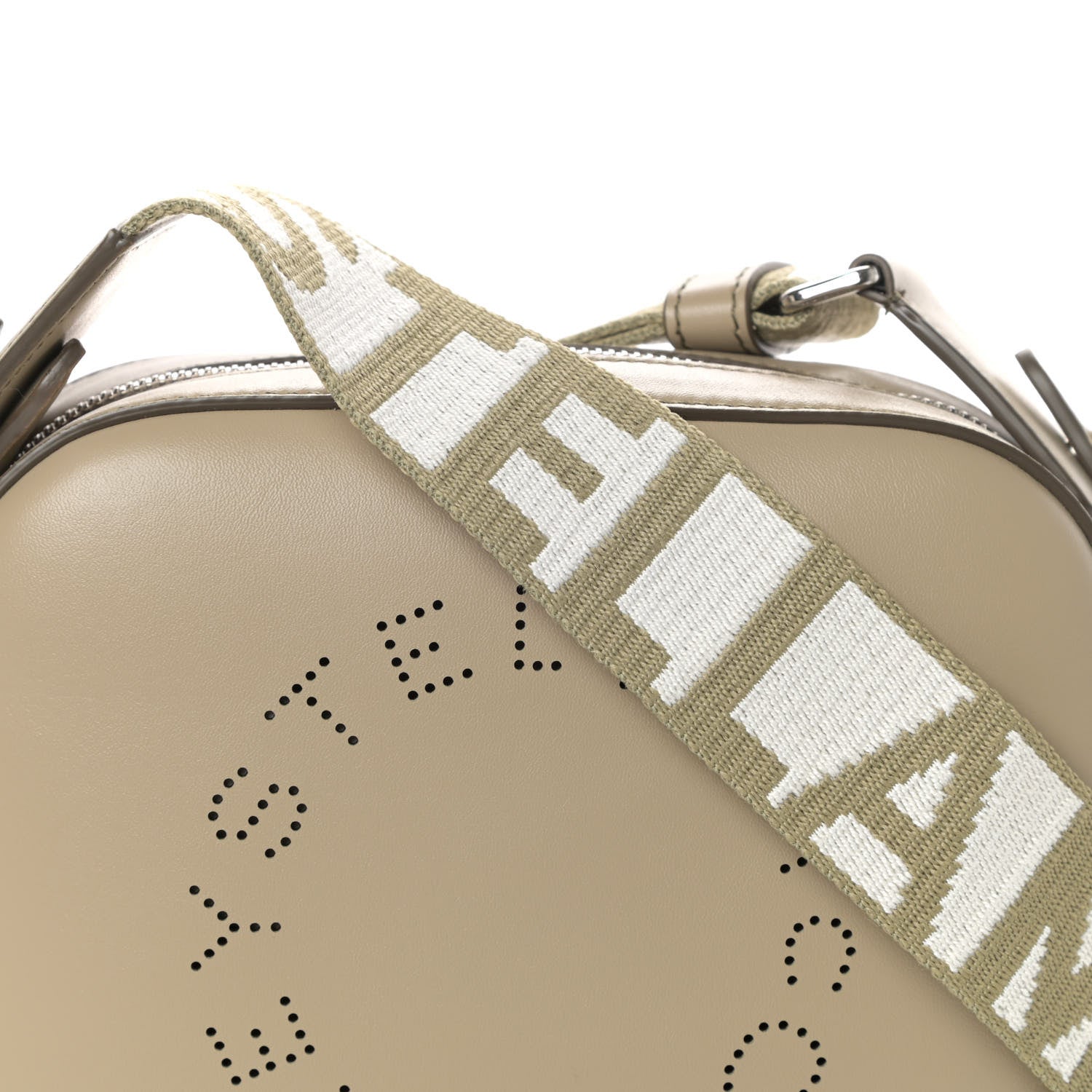 Stella McCartney Eco Alter Nappa Perforated Logo Mini Bag Taupe 7 of 9