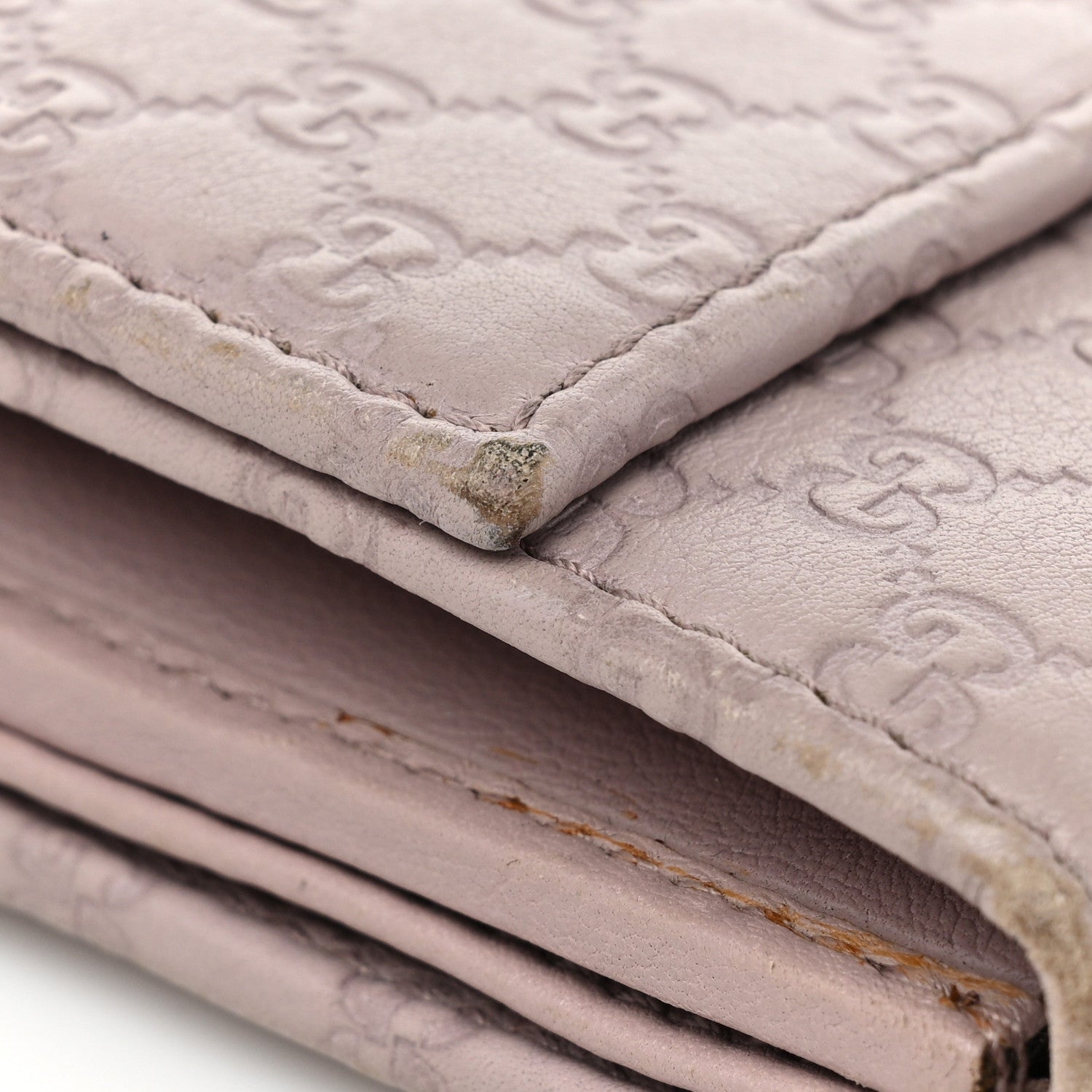 Gucci Soft Microguccissima Dice Chain Wallet Mauve 16 of 19