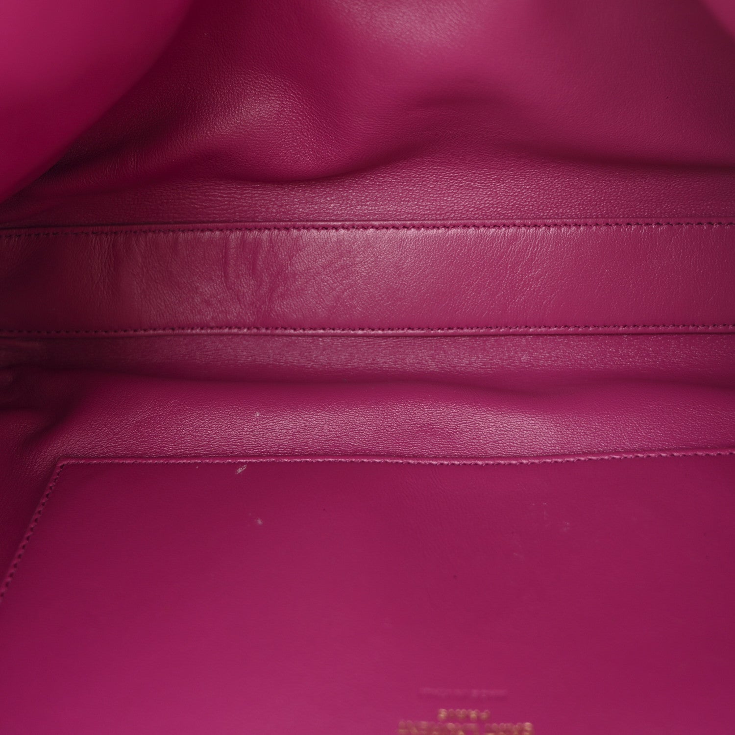 Saint Laurent Smooth Calfskin Suede Medium Reversible Monogram Kate Satchel Rose Rubis 17 of 35