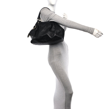 Gucci Guccissima Medium Sukey Tote Black 2 of 11