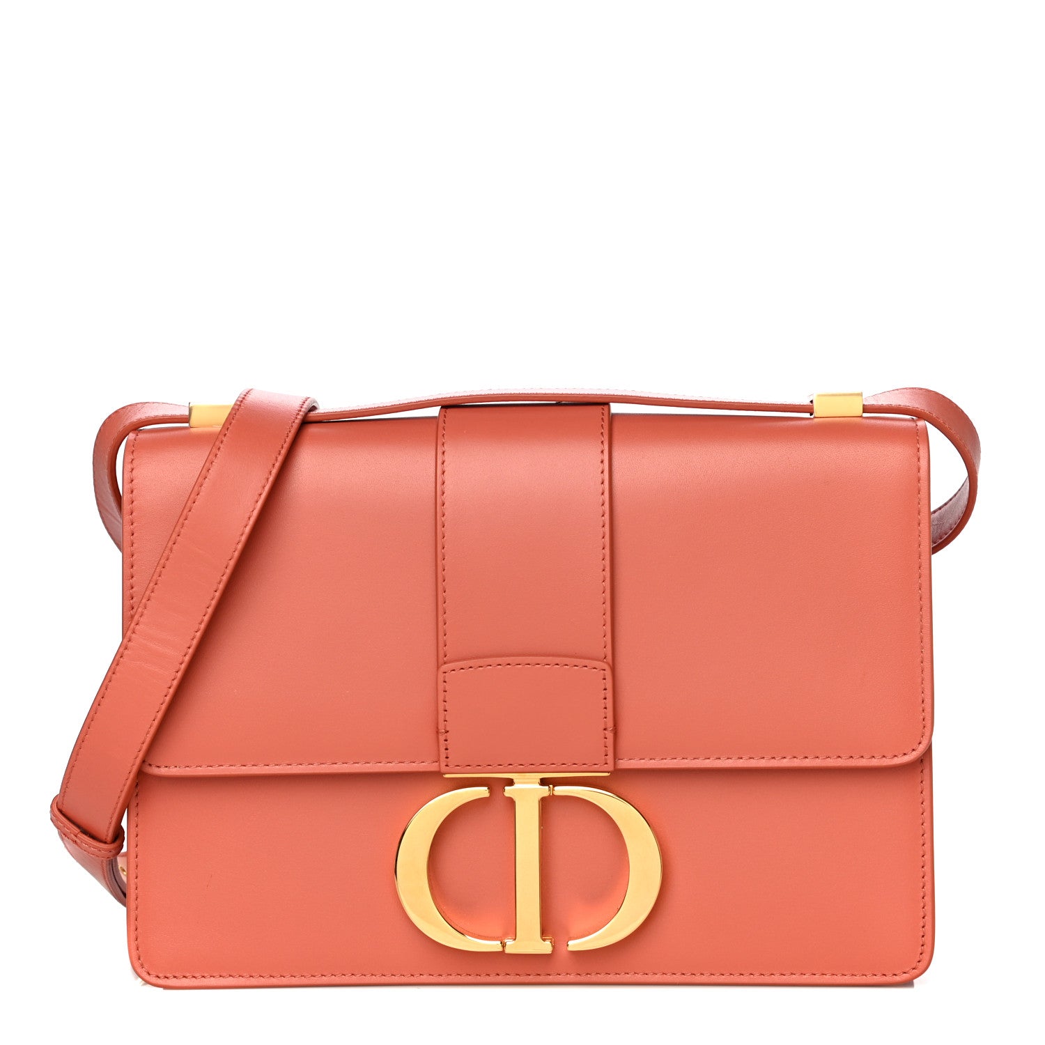 Christian Dior Smooth Calfskin 30 Montaigne Flap Bag Indian Red 1 of 13