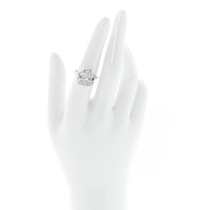 Piaget 18K White Gold Diamond .24ct Rose Ring 55 7.25 2 of 5