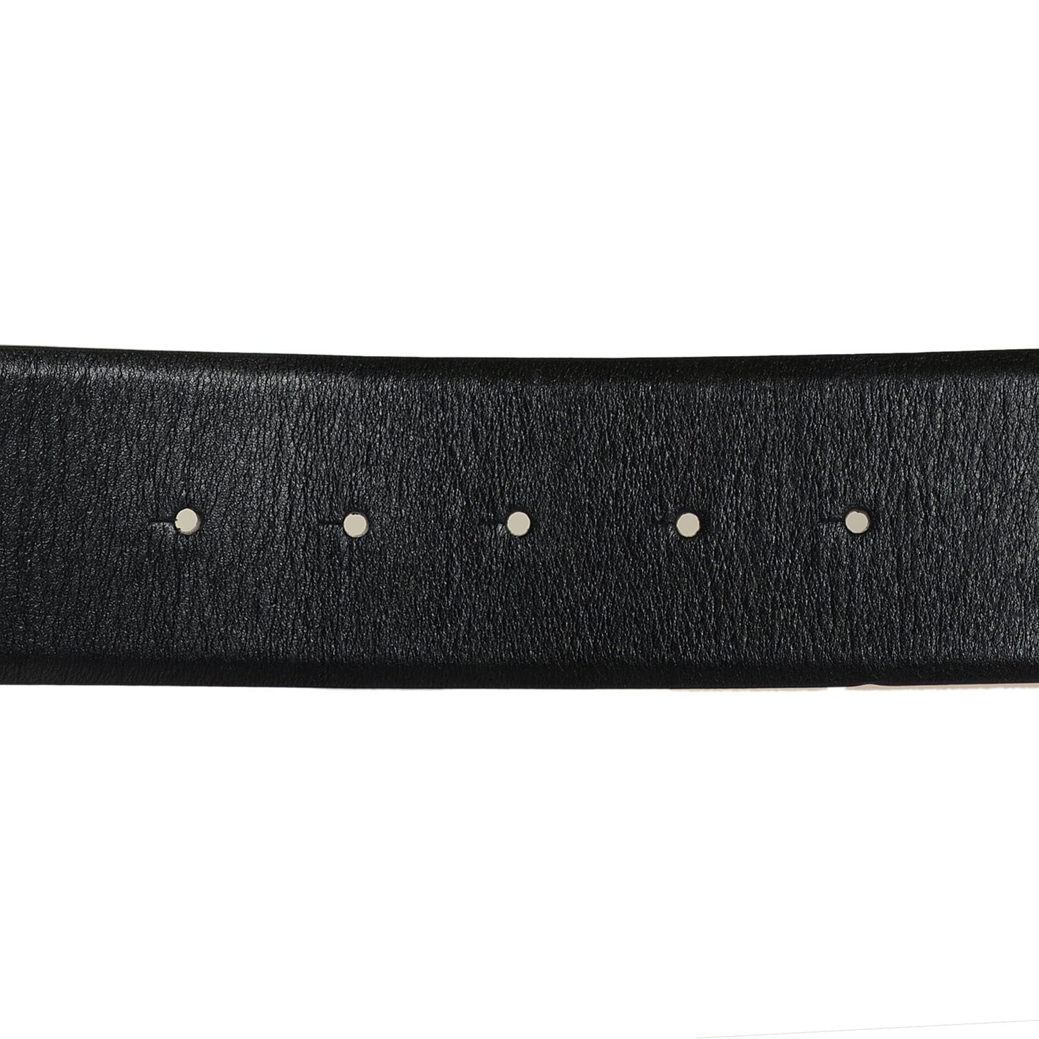 Chanel Calfskin CC Logo Belt 80 32 Black 6 of 6