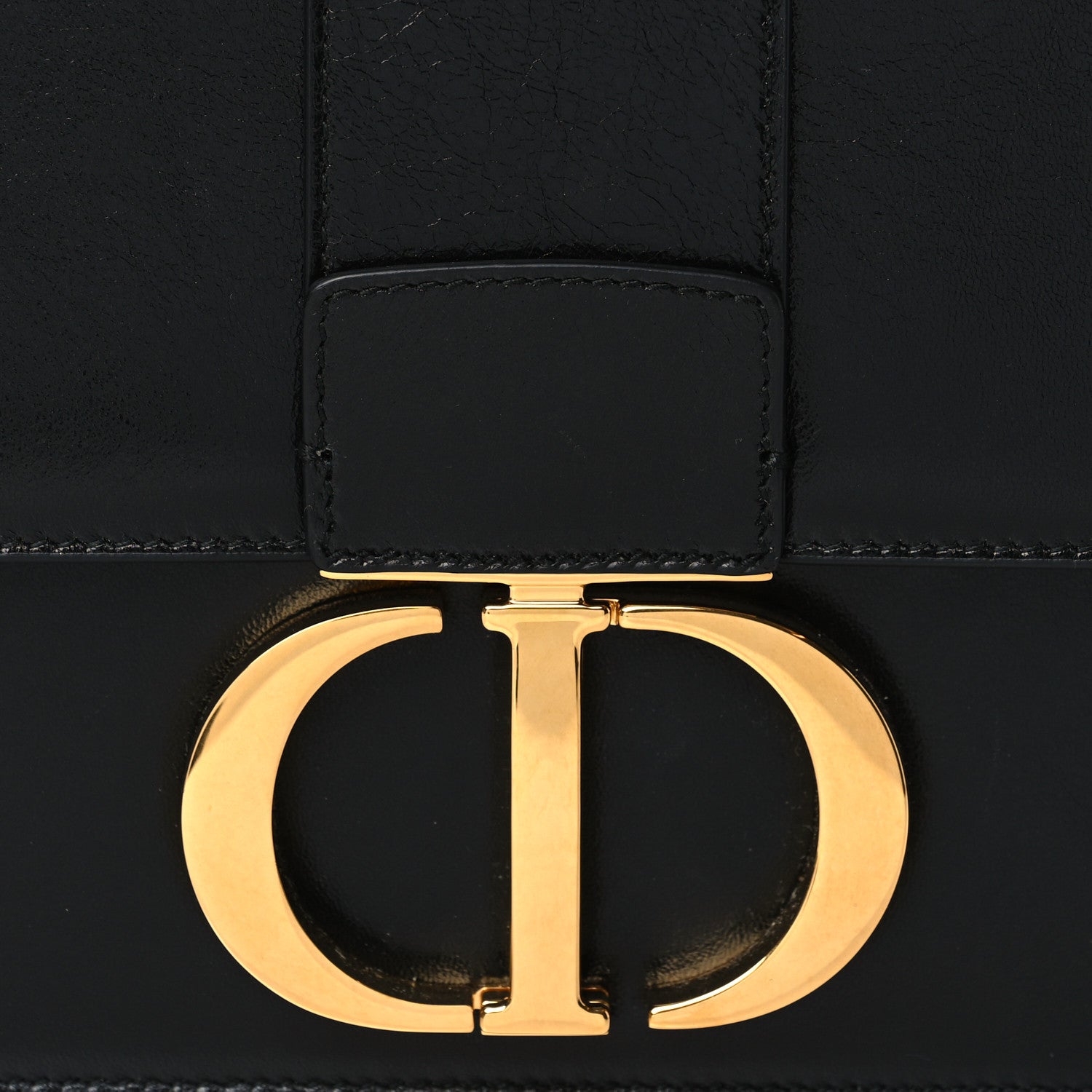 Christian Dior Crinkled Lambskin 30 Montaigne Flap Bag Black 6 of 6