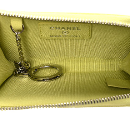 Chanel Caviar Key Holder Case Light Pink Light Green 5 of 11