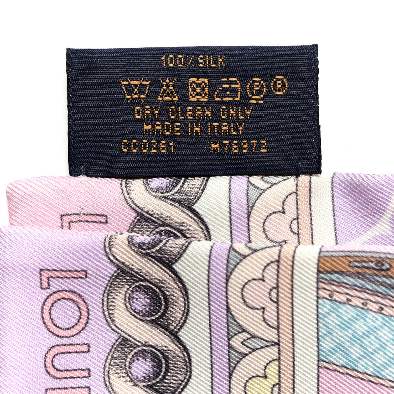 Louis Vuitton Silk Monogram Around The World Bandeau Mauve 4 of 5