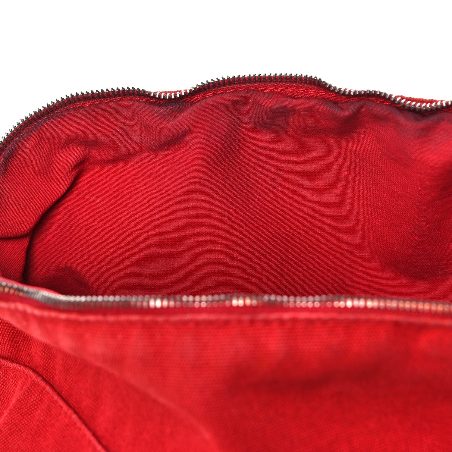 Hermes Cotton Bolide Travel Cosmetic Pouch Rouge 12 of 12