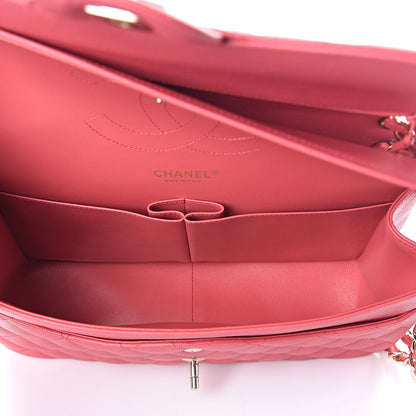Chanel Caviar Quilted Jumbo Double Flap Dark Pink 5 of 10