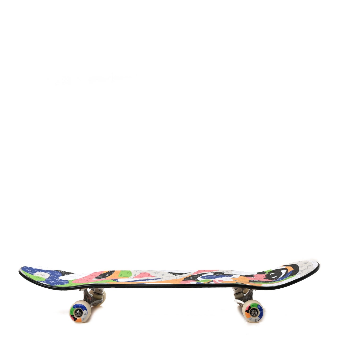 Monogram Portrait Wood Skateboard Multicolor