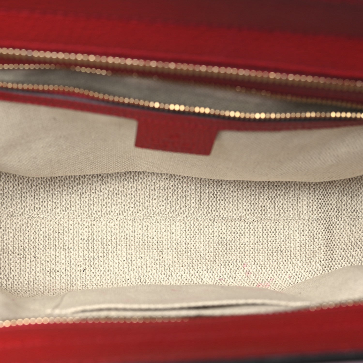 Gucci Dollar Calfskin Medium Soho Top Handle Satchel New Rosette Hibiscus Red 5 of 10