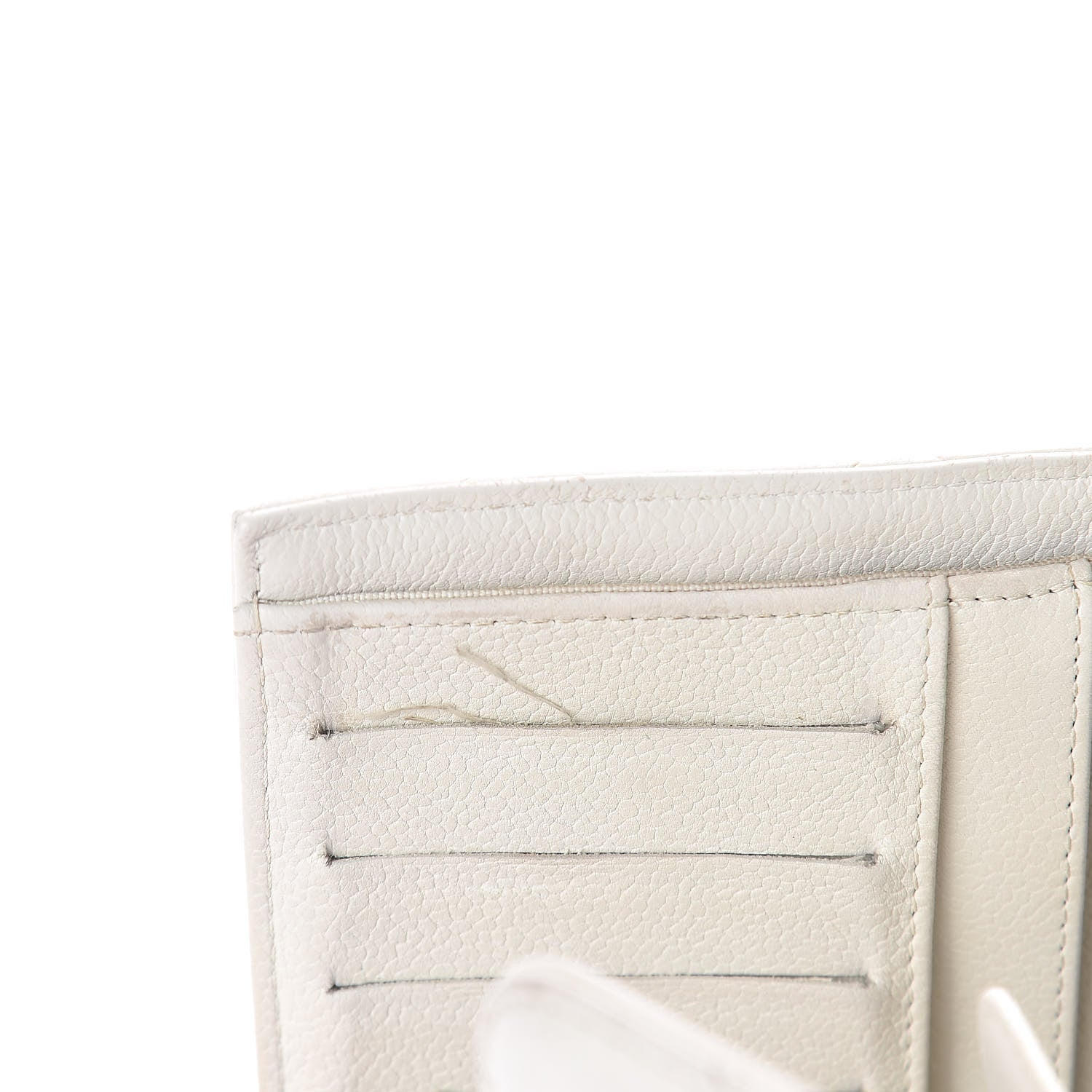 Chanel Caviar Quilted Large Flap Wallet White 9 of 13