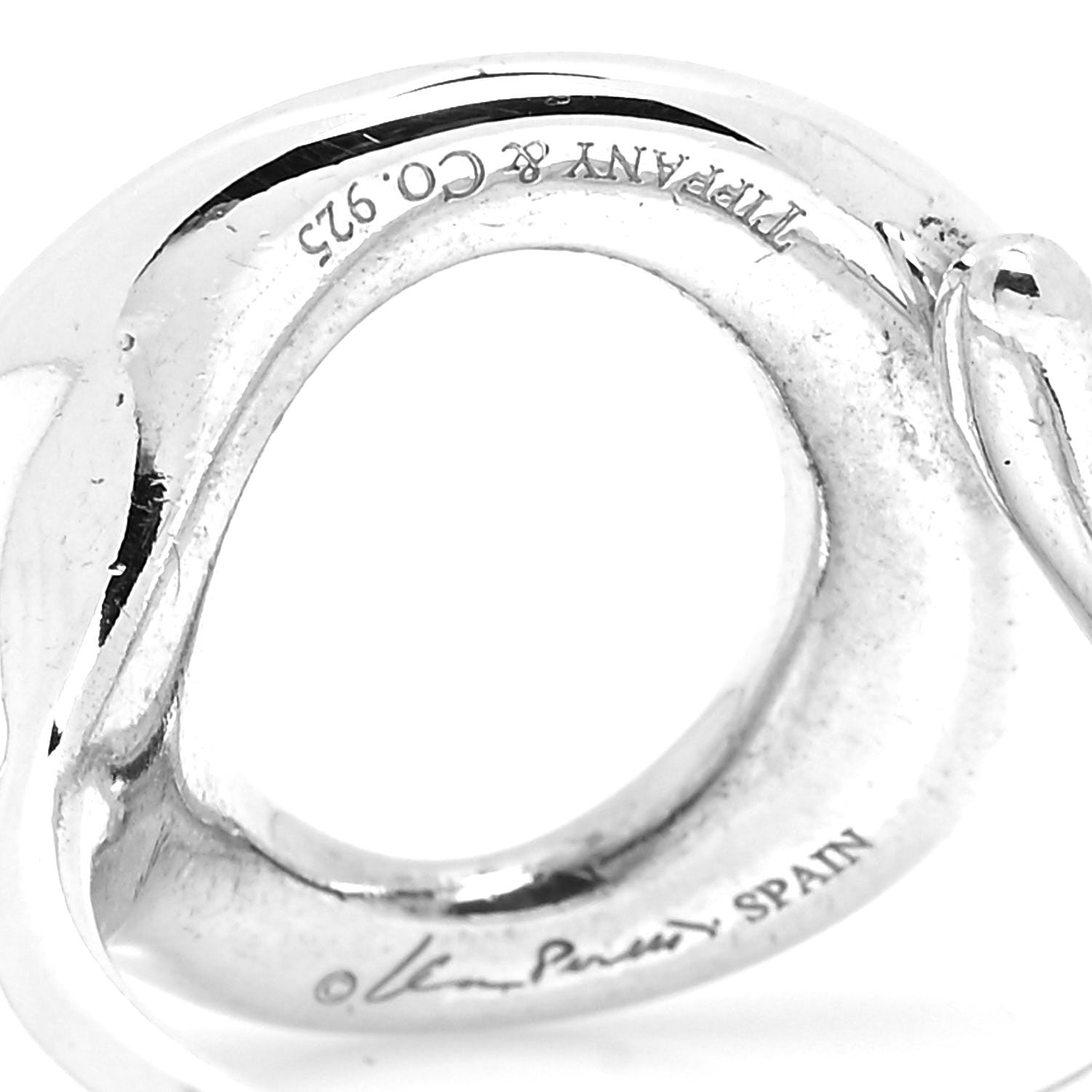 Tiffany Sterling Silver Elsa Peretti Sevillana Ring 50 5.25 4 of 4