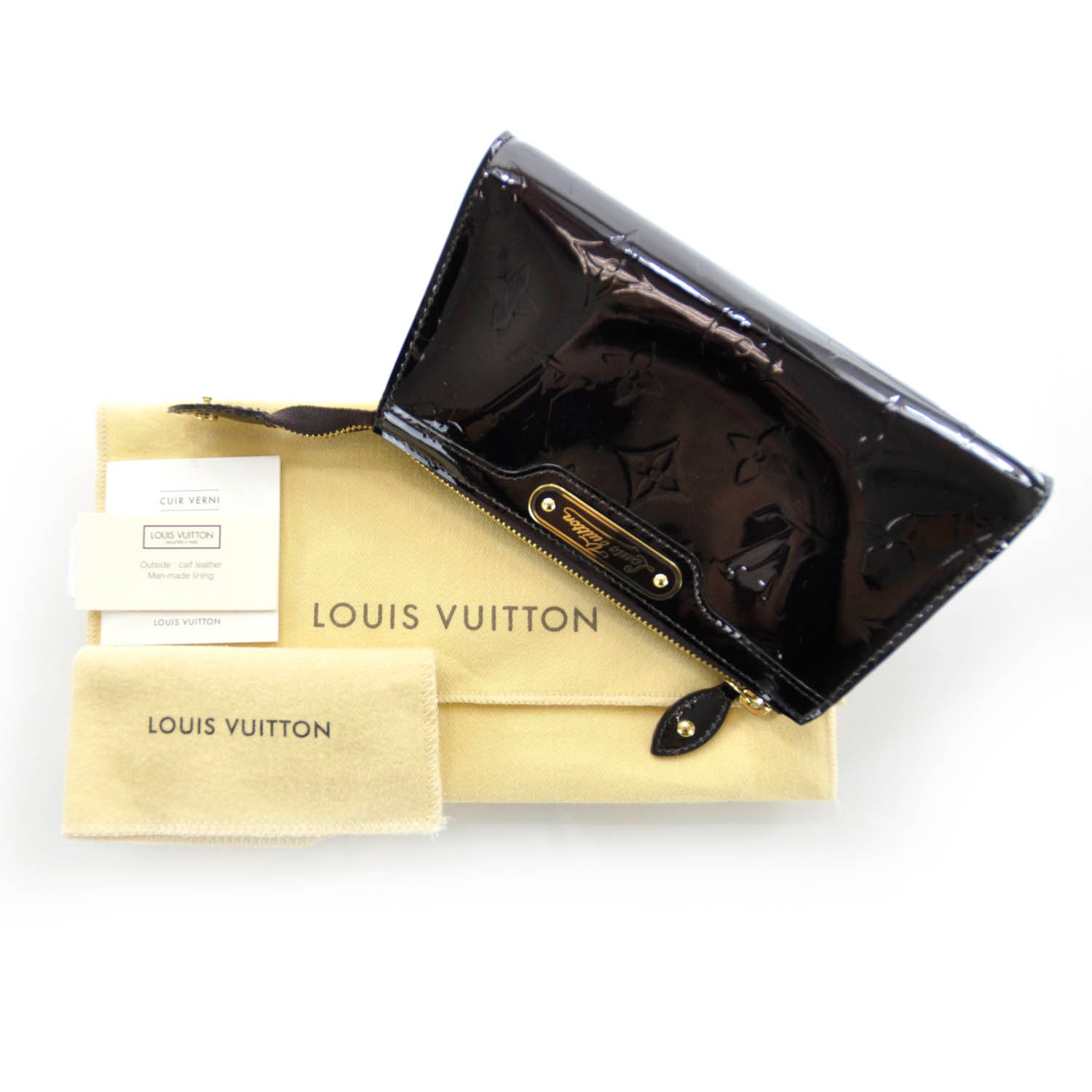 Louis Vuitton Vernis Trousse Cosmetic Pouch Amarante 3 of 10
