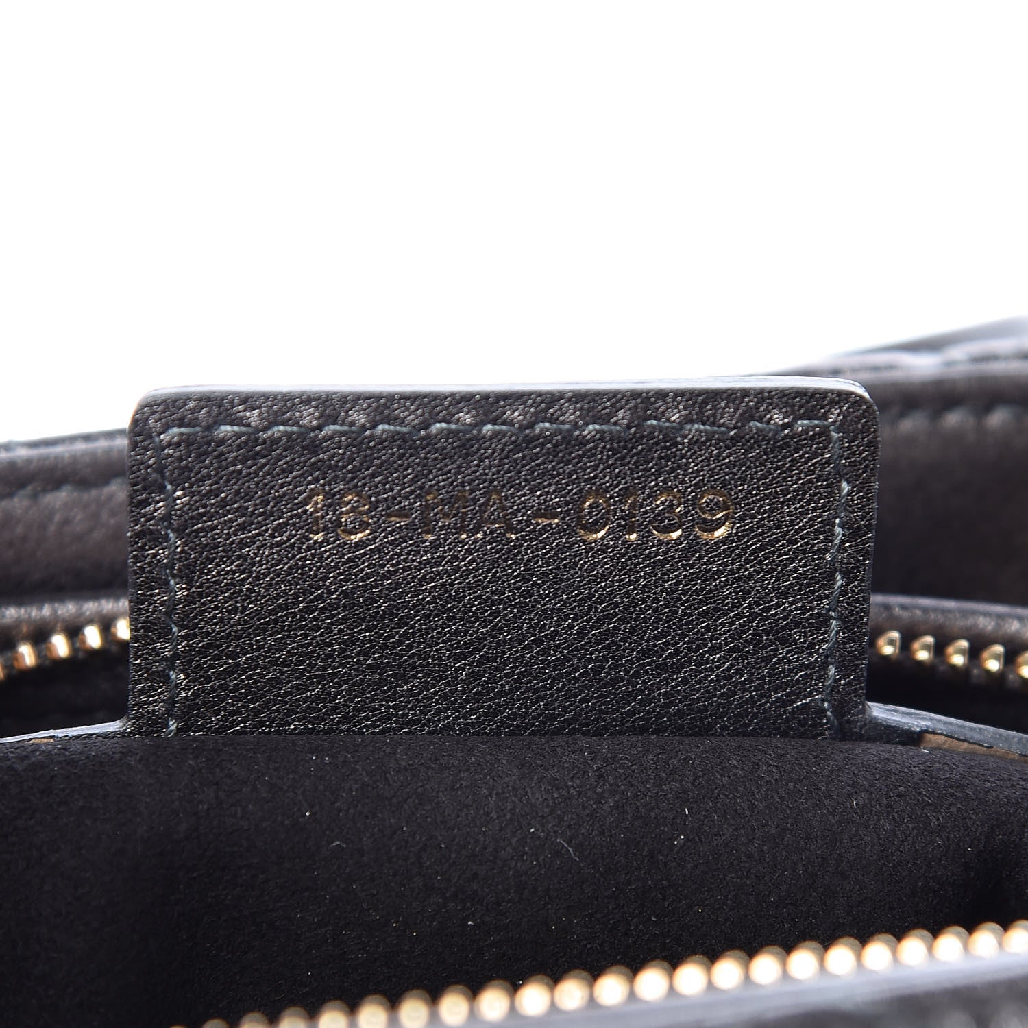 Christian Dior Metallic Lambskin Cannage Medium Lady Dior Gunmetal 7 of 10