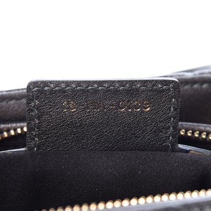 Christian Dior Metallic Lambskin Cannage Medium Lady Dior Gunmetal 7 of 10