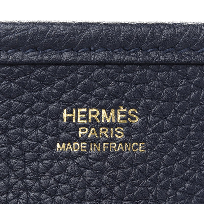 Hermes Taurillon Clemence Evelyne III PM Bleu Nuit 6 of 9
