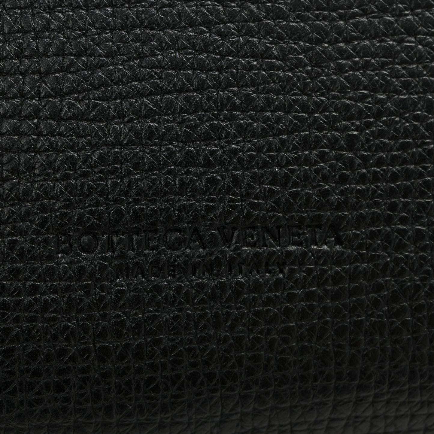 Textured Calfskin Small BV Angle Shoulder Bag Black