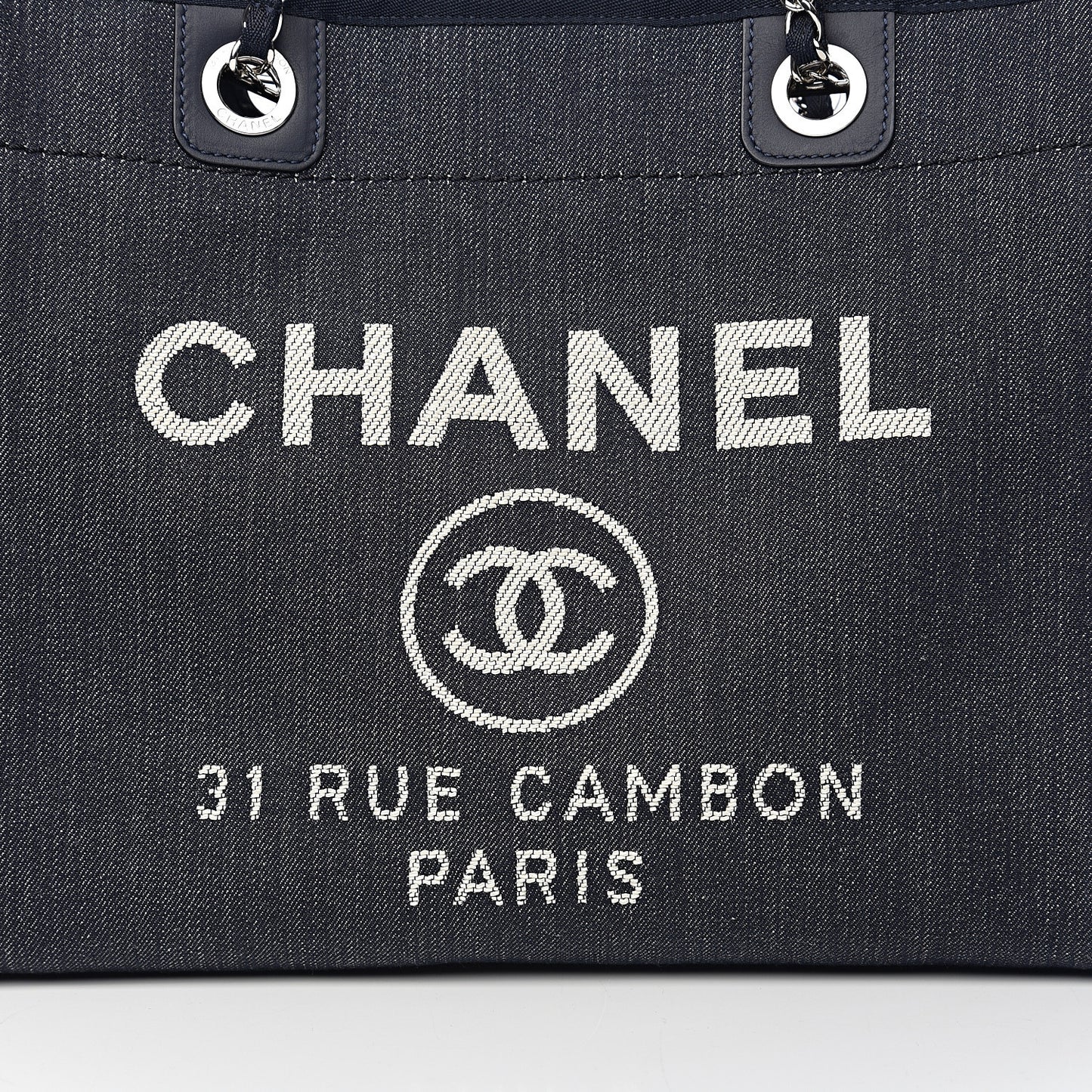 Canvas Small Deauville Tote Blue