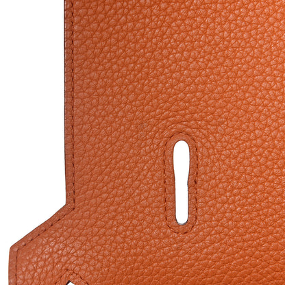 Hermes Taurillon Clemence Jypsiere 28 Orange 8 of 17