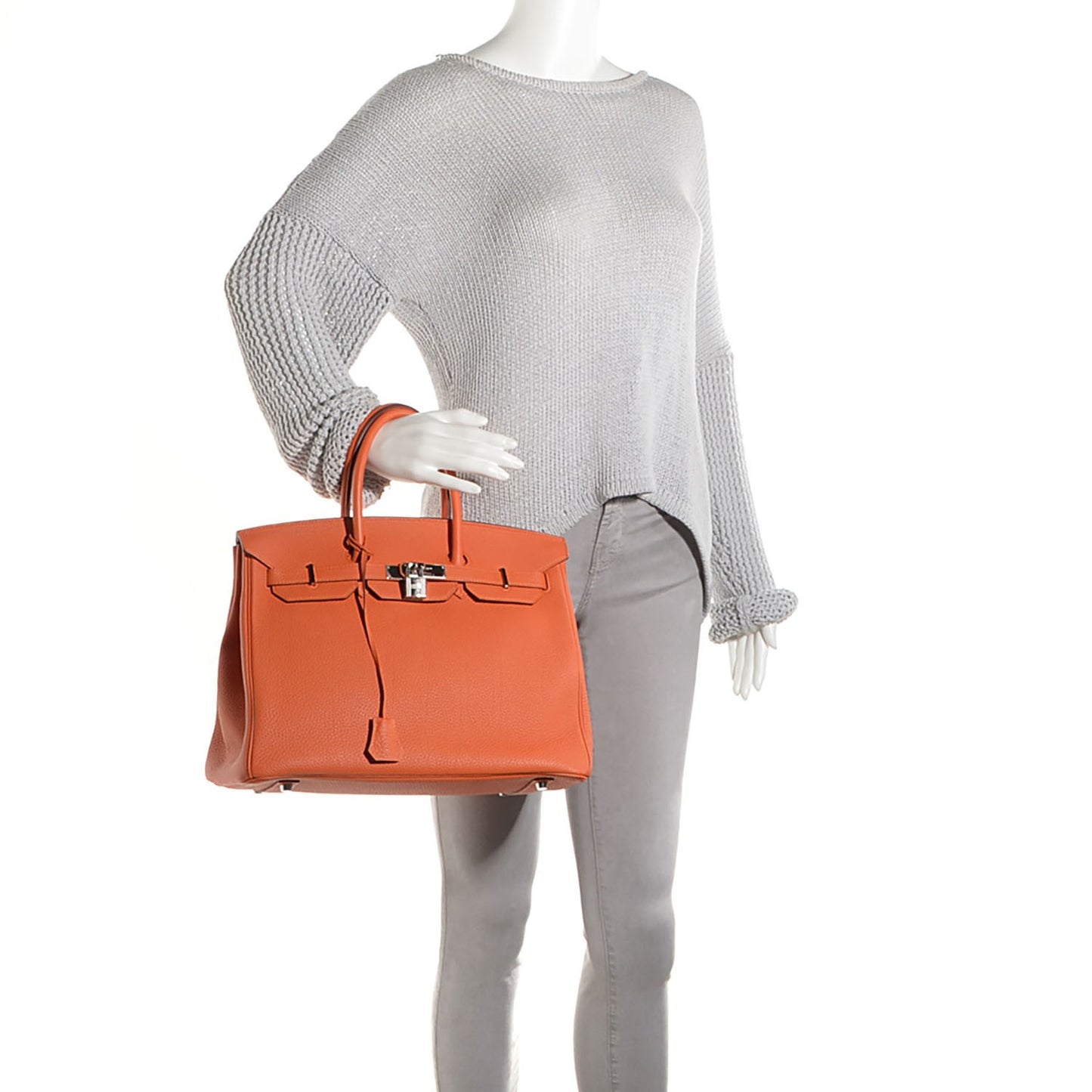 Togo Birkin 35 Orange