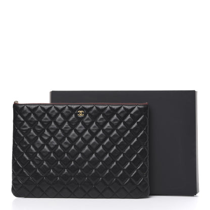 Chanel Caviar Quilted Large Cosmetic Case Black 10 of 10