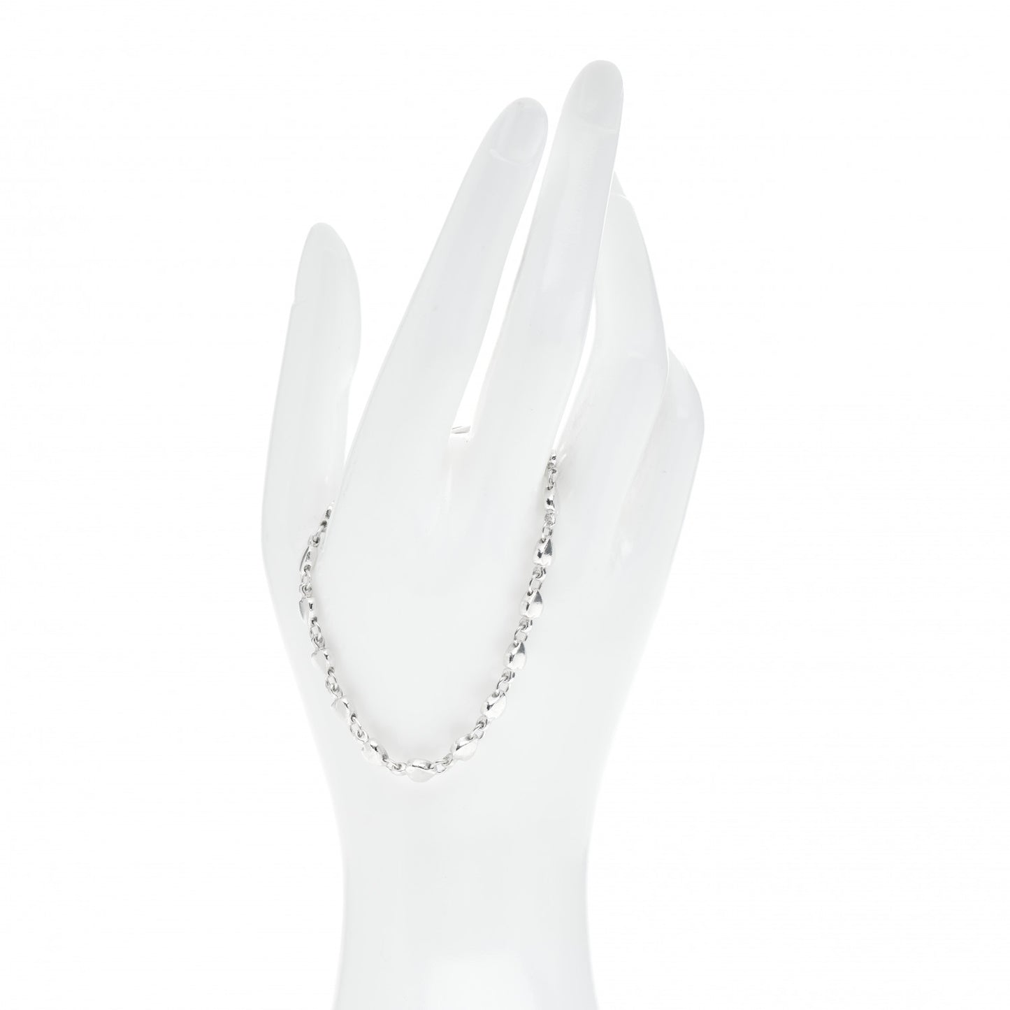 Sterling Silver Heart Link Bracelet