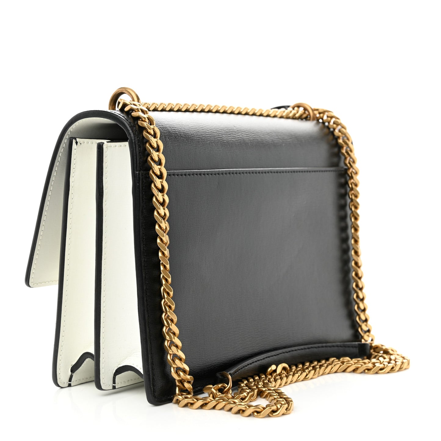 Calfskin Bi-Color Medium Monogram Sunset Black Pearl White