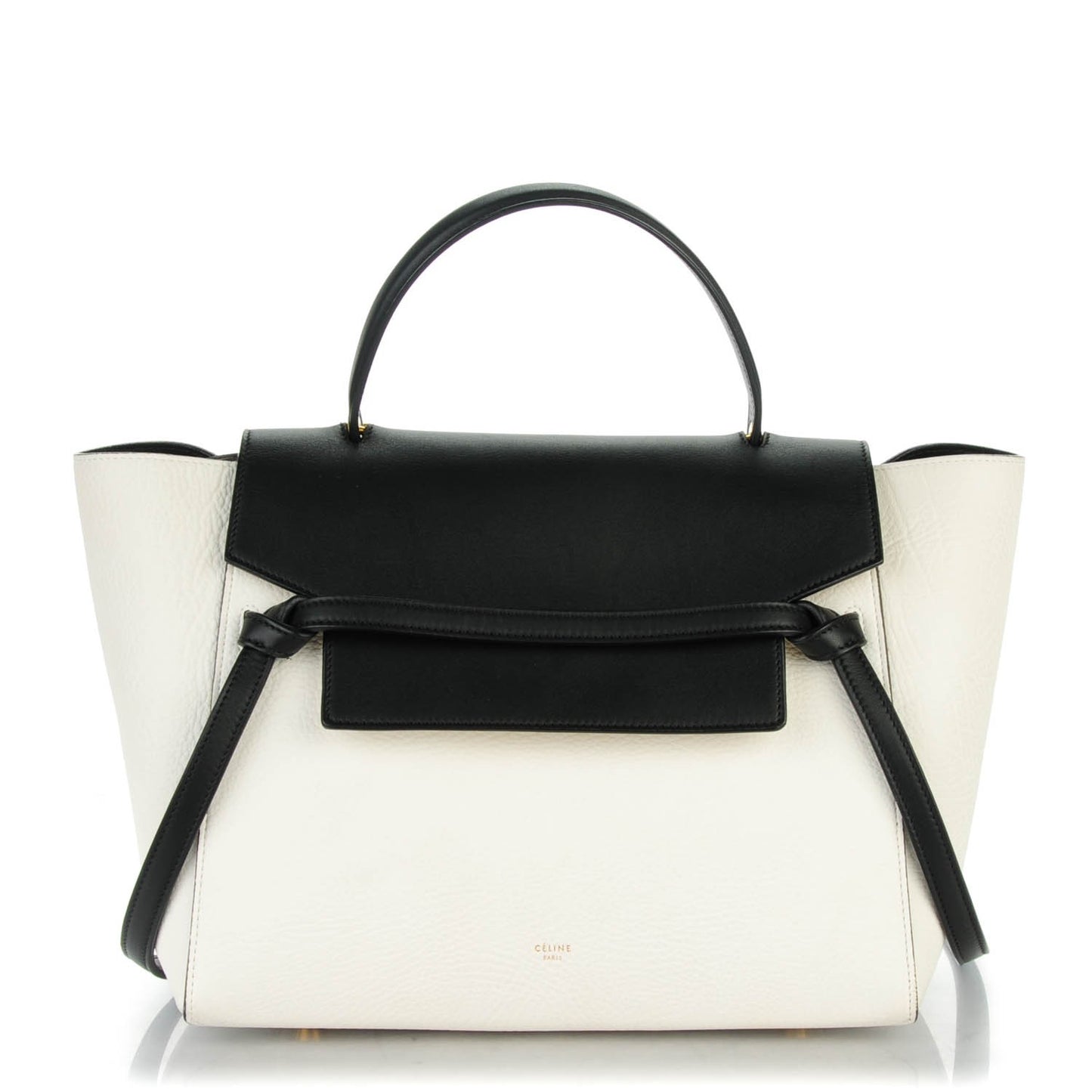 Elephant Calfskin Mini Belt Bag White