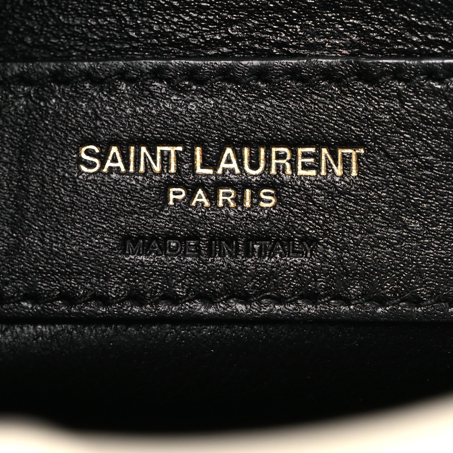 Saint Laurent Lambskin Quilted Monogram Baby Victoire Chain Clutch Blanc Vintage 6 of 10