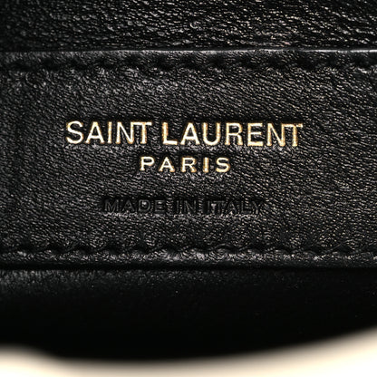 Saint Laurent Lambskin Quilted Monogram Baby Victoire Chain Clutch Blanc Vintage 6 of 10