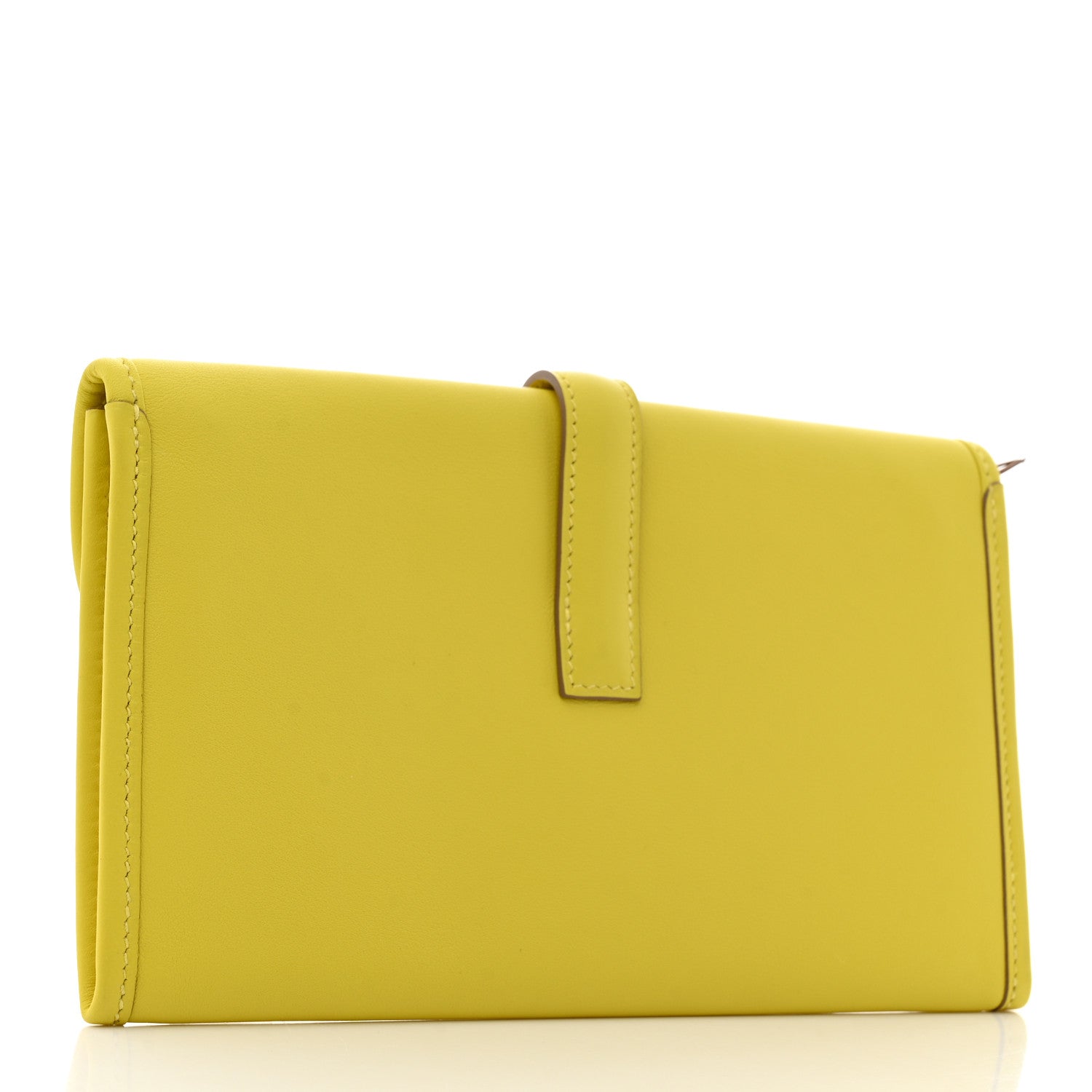 Hermes Swift Verso Jige Duo Clutch Lime Biscuit 4 of 8