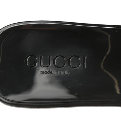 Gucci Rubber Gucci Logo Womens Platform 20/60mm Slide Sandals 39 Black 6 of 9