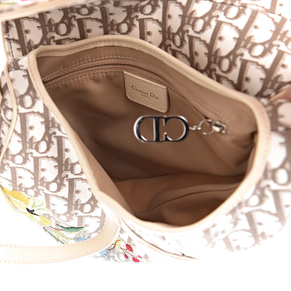 Christian Dior Monogram Vintage Flowers Saddle Bag Beige 5 of 11
