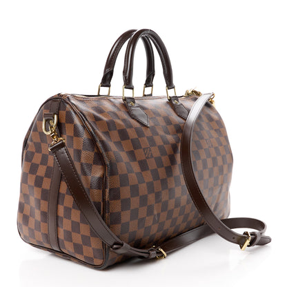 Louis Vuitton Damier Ebene Speedy Bandouliere 35 3 of 14