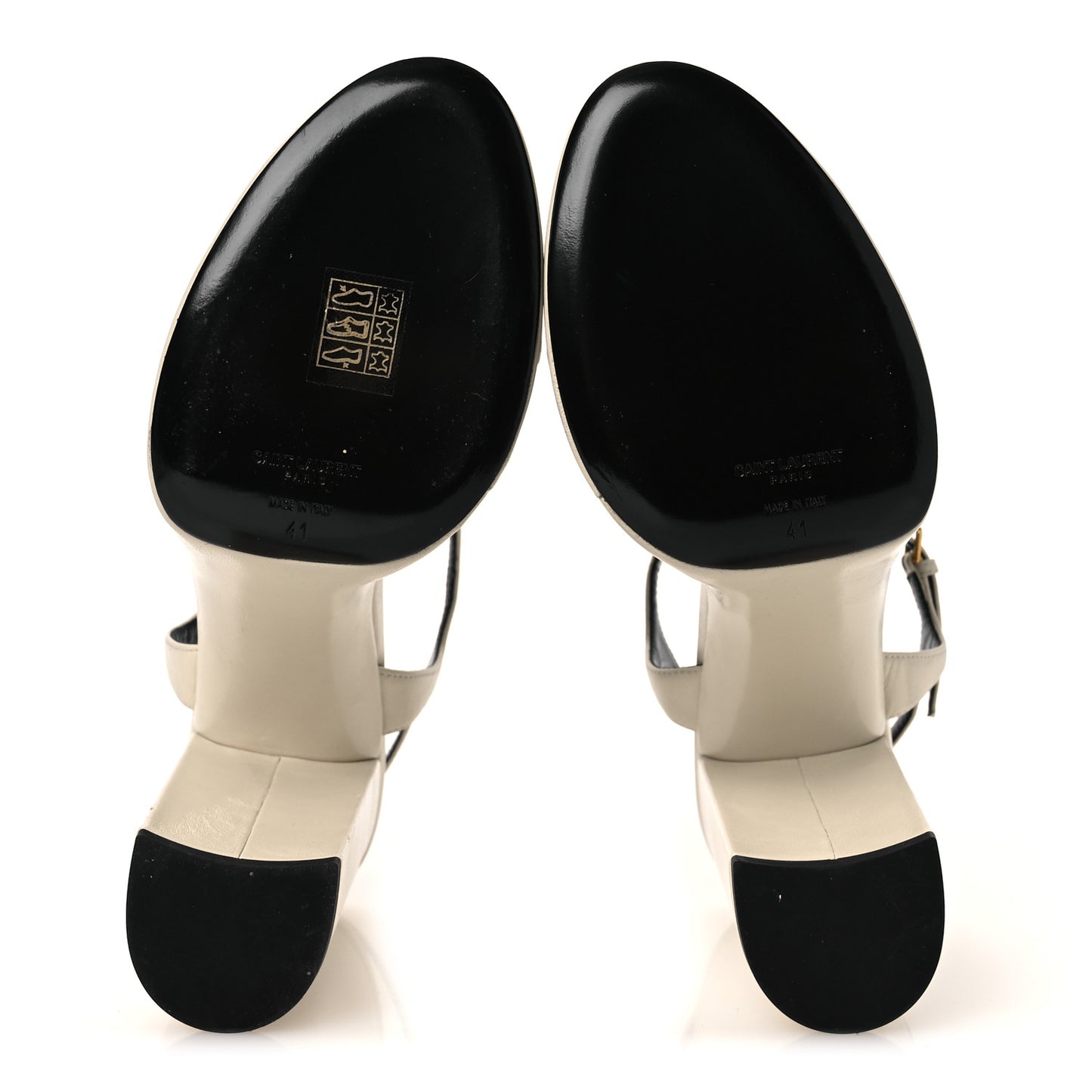Vendome Bianca 85 Platform Sandals 41 Pearl