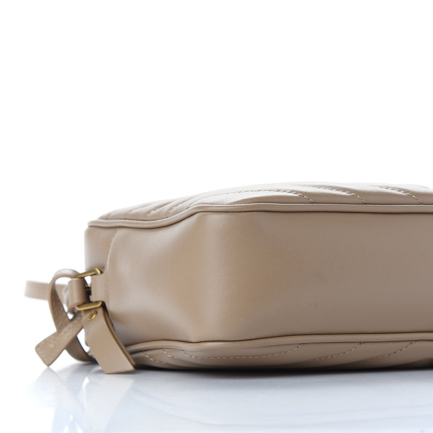 Calfskin Matelasse Monogram Lou Camera Bag Dark Beige