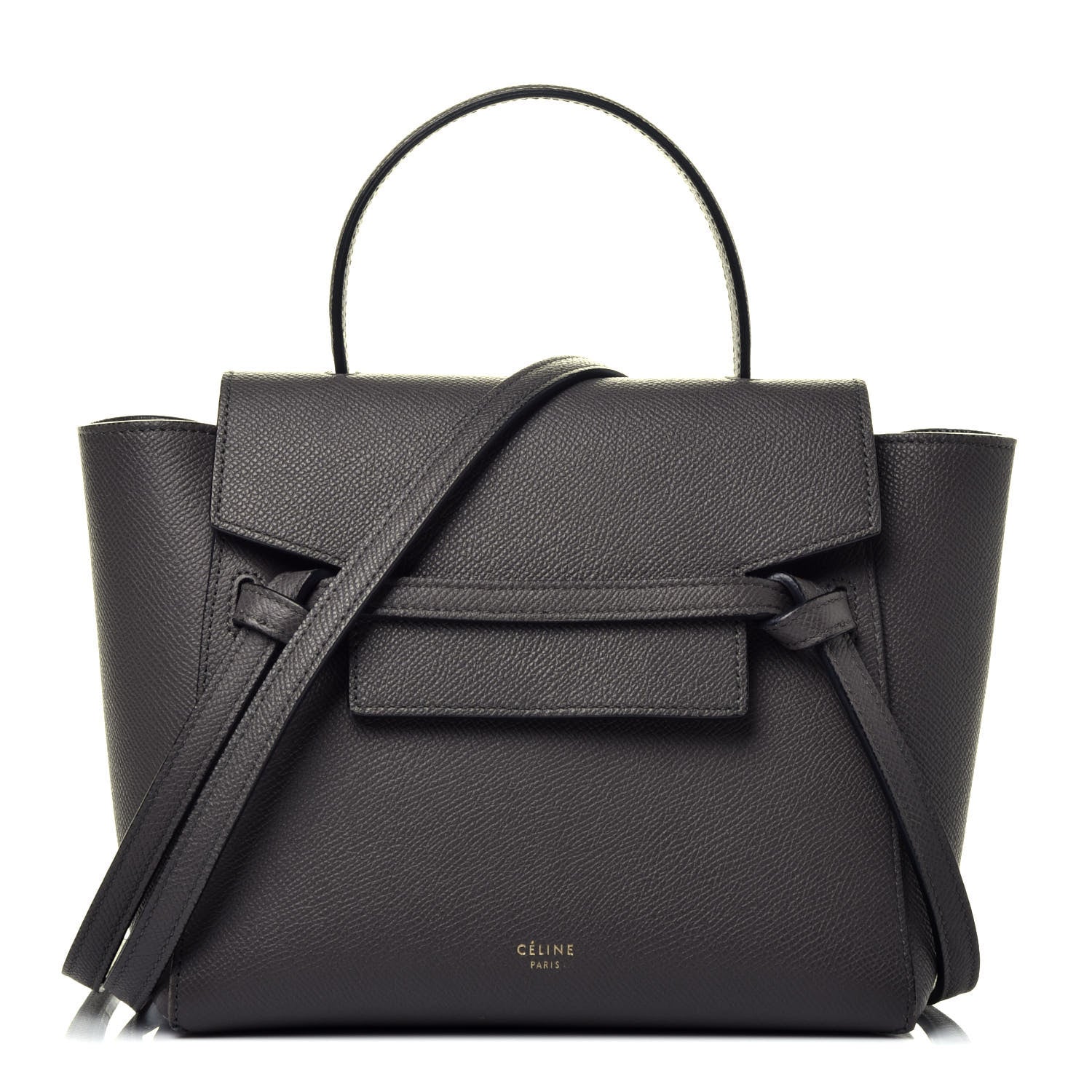 Celine Grained Calfskin Nano Belt Bag Grey 1 of 8
