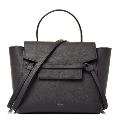 Celine Grained Calfskin Nano Belt Bag Grey 1 of 8