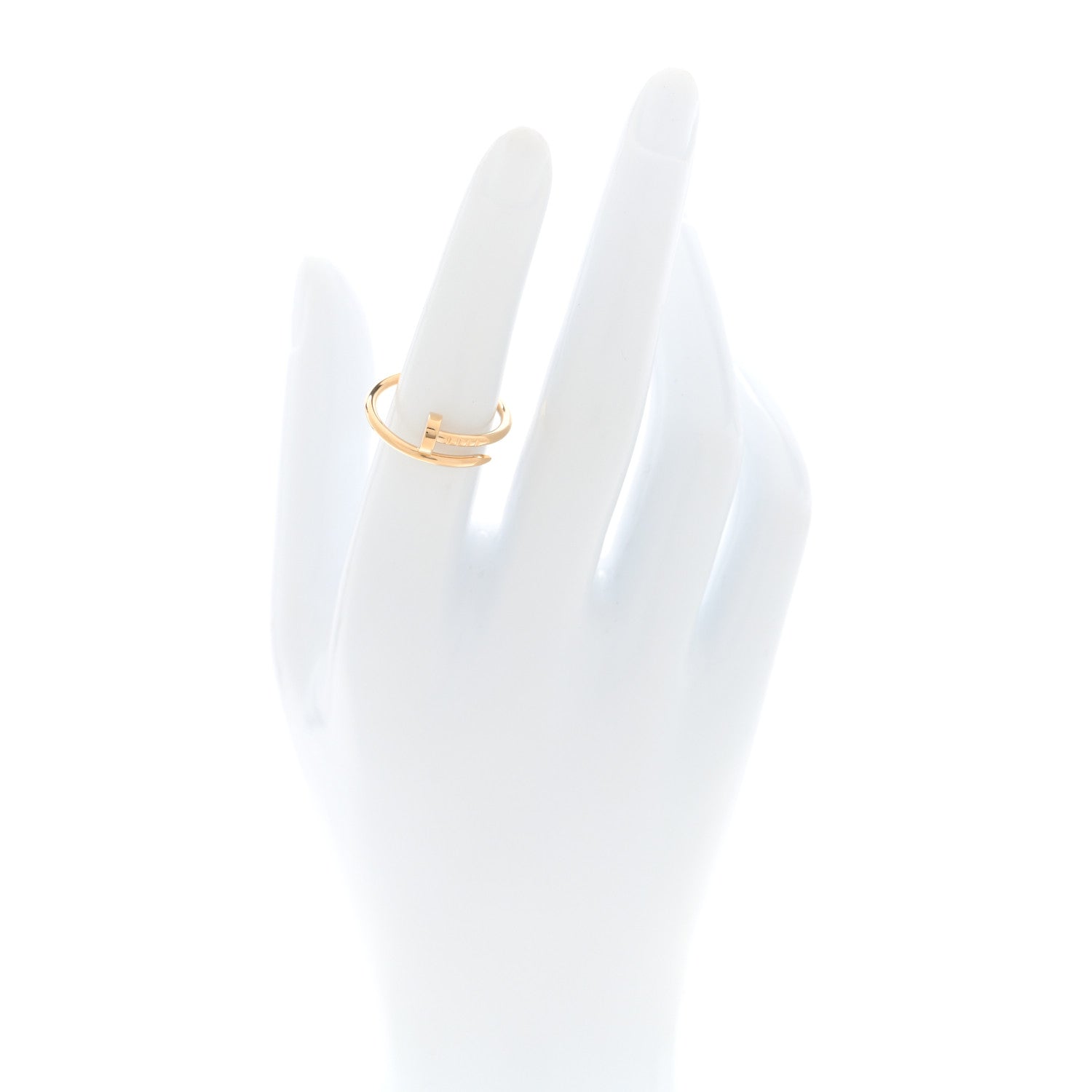 Cartier 18K Yellow Gold Small Juste Un Clou Ring 53 6.5 2 of 6