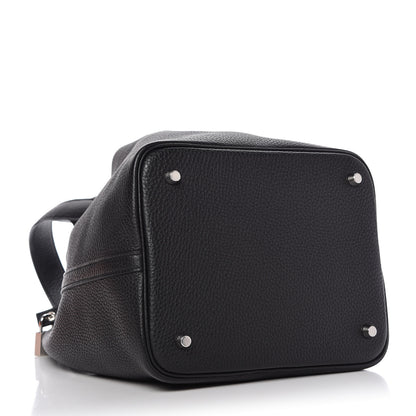 Hermes Taurillon Clemence Picotin Lock 22 MM Black 4 of 10