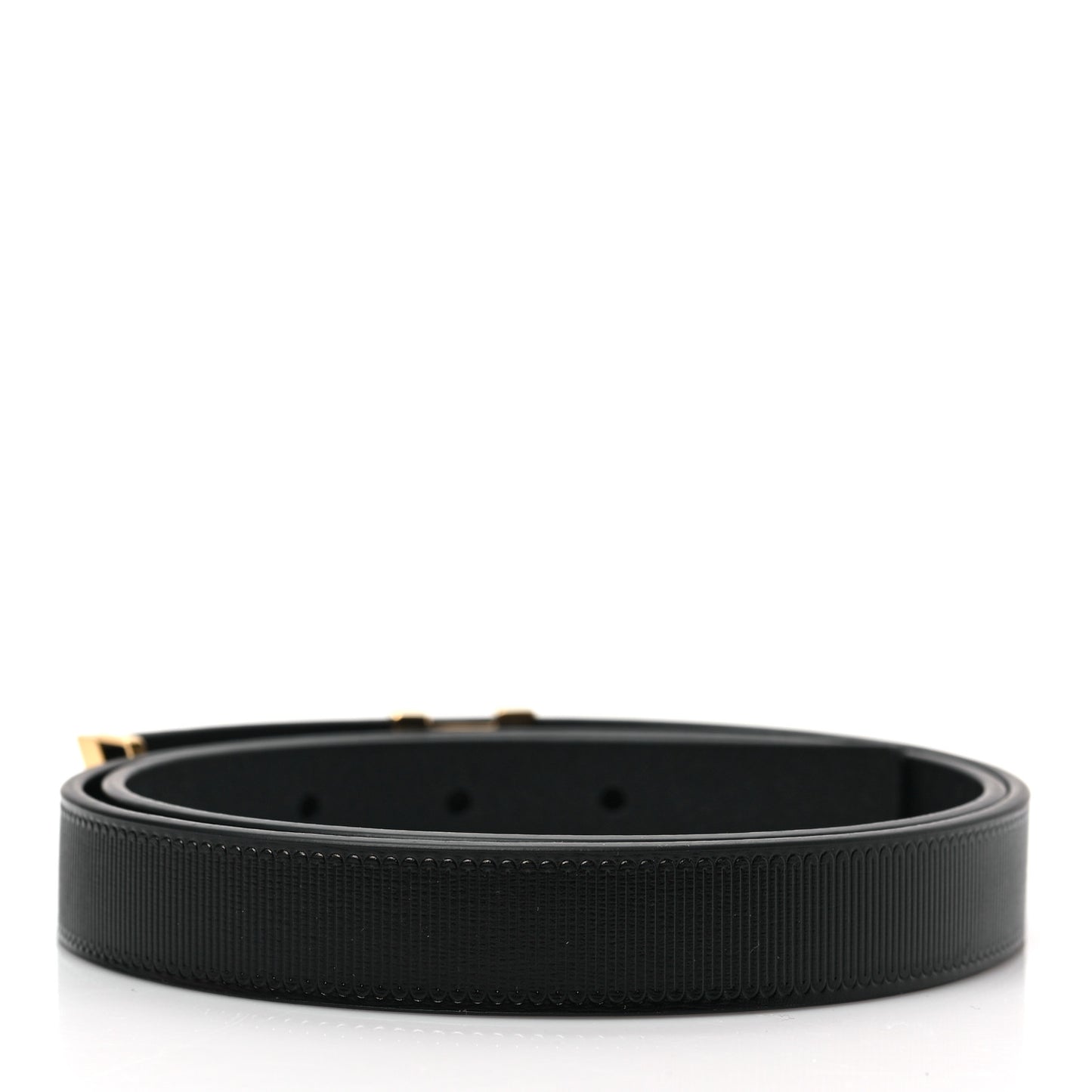 Calfskin Embossed 20MM LV Initiales Belt 80 32 Black