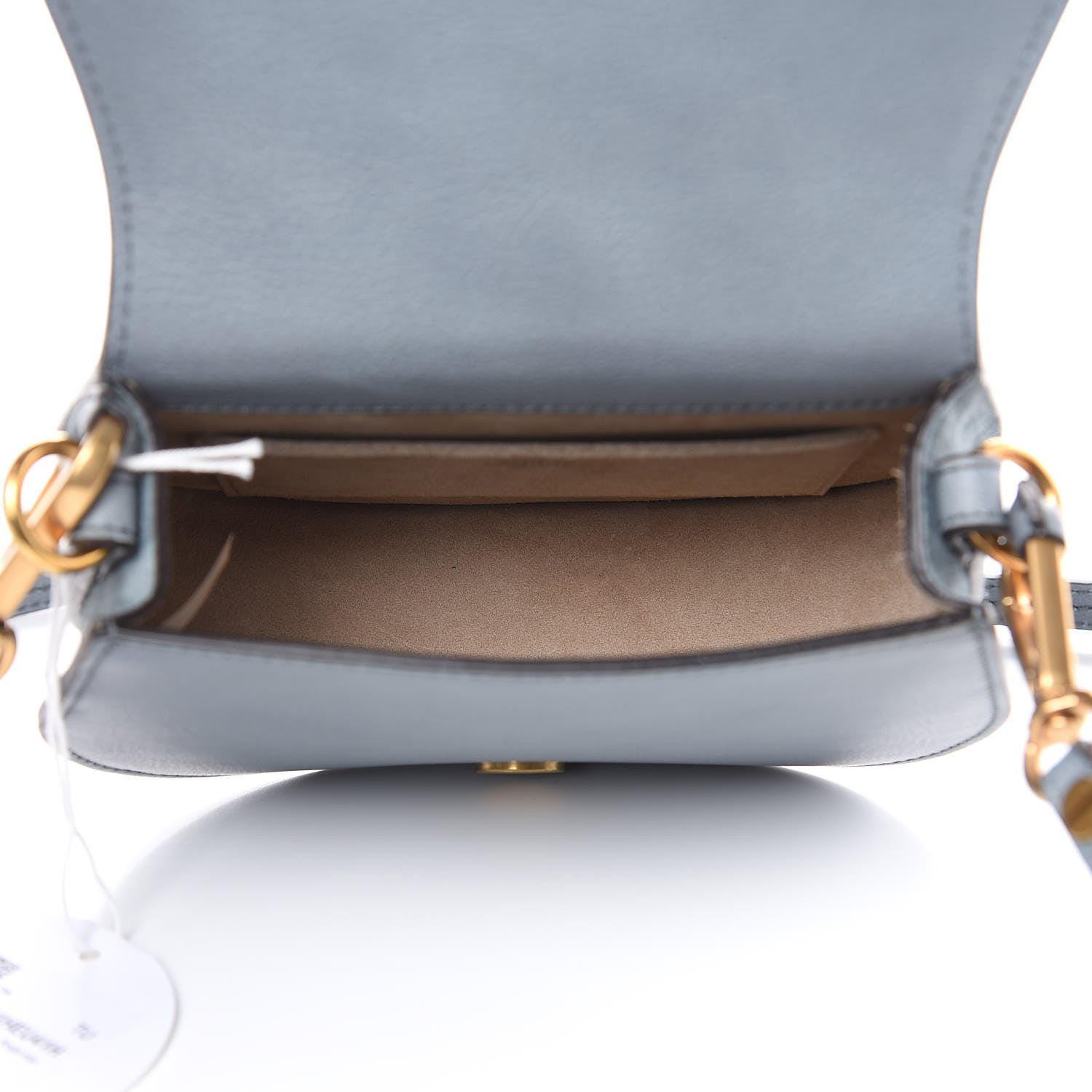Chloe Calfskin Suede Small Nile Bracelet Bag Cloudy Blue 5 of 9