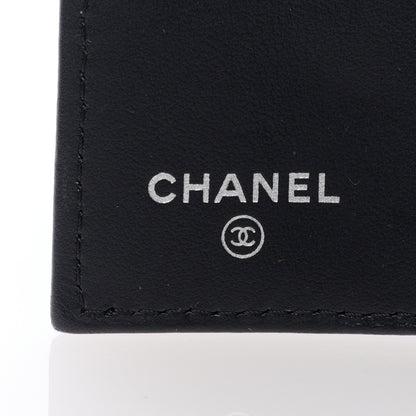 Chanel Goatskin Camellia Embossed 4 Key Holder Black 6 of 6
