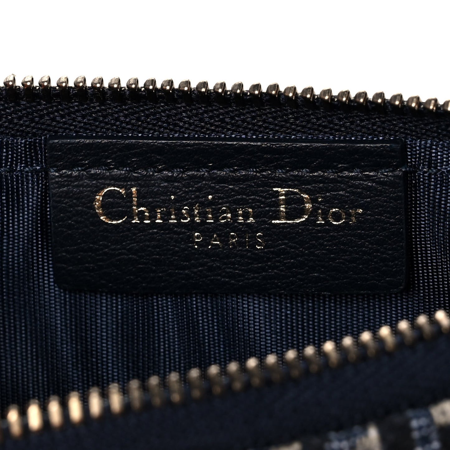 Oblique Saddle Chain Long Wallet Blue