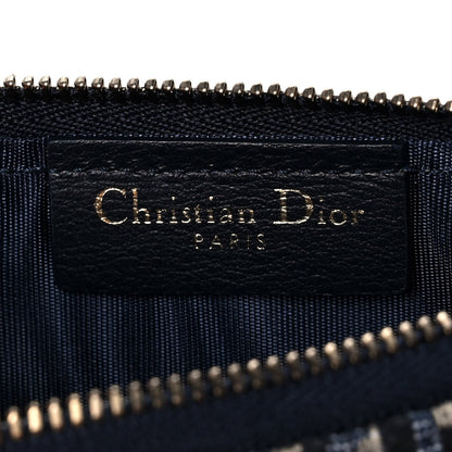 Christian Dior Oblique Saddle Chain Long Wallet Blue 9 of 12