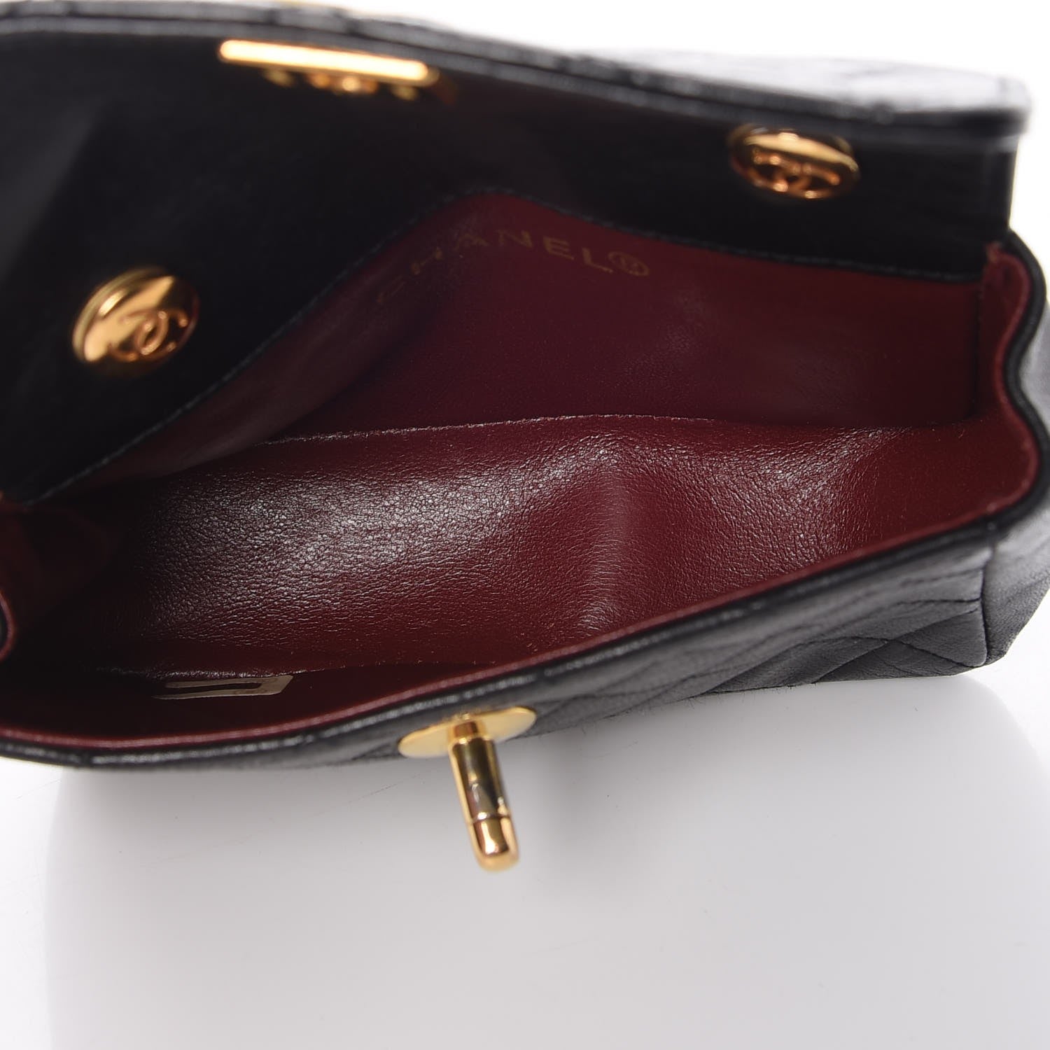 Chanel Lambskin Quilted Extra Mini Flap Black 6 of 9